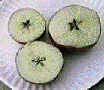 Half-cut Apple