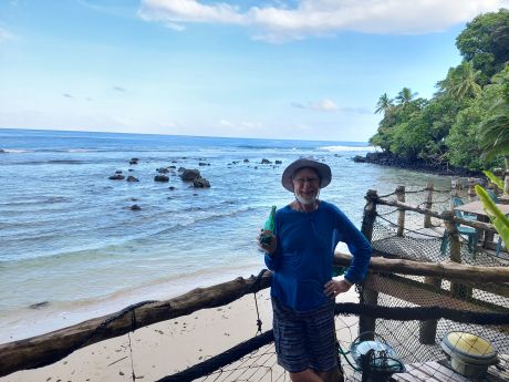 Ian at the beach near Pago Pago
