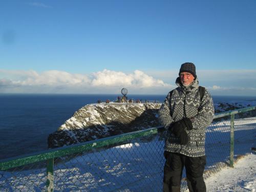 Ian at Norway's North Cape